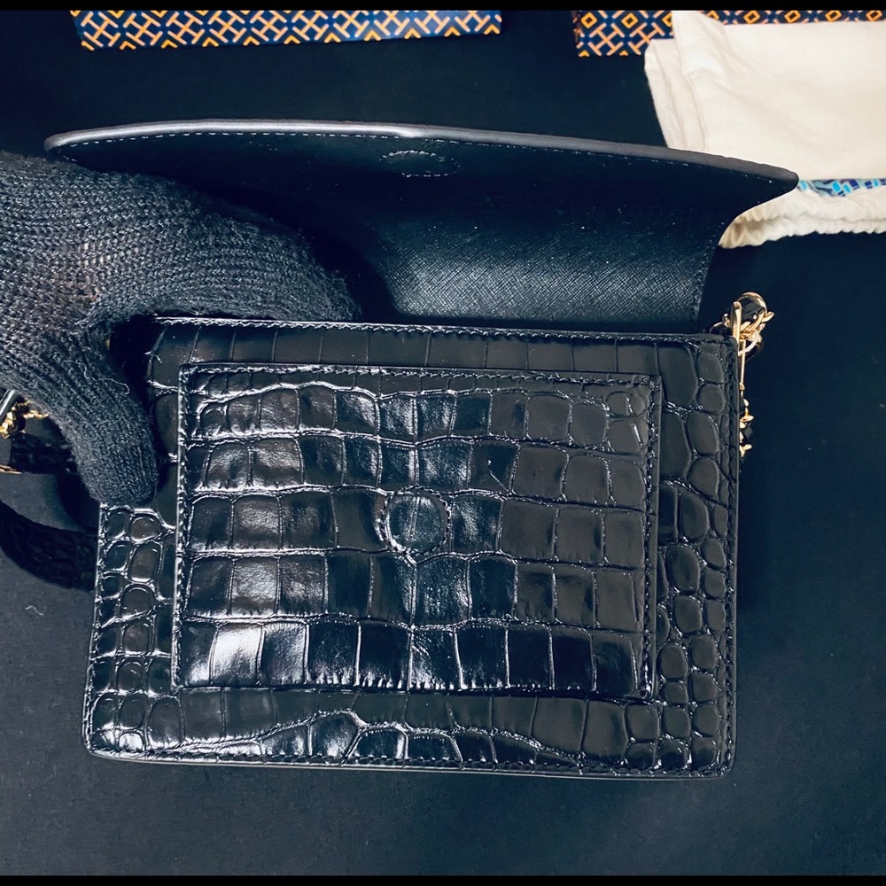 Tory Burch embossed double strap leather bag - Picture 13 of 16